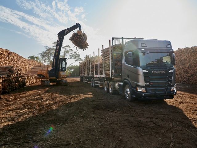 Scania presentó en Brasil la nueva generación de camiones: aquí Forestal