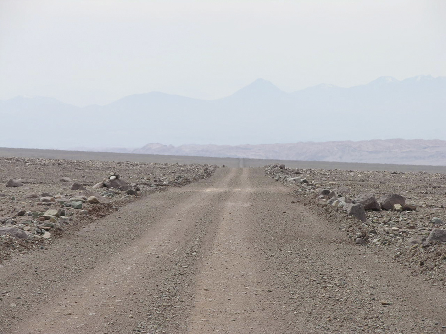 La ruta que atraviesa el Atacama en Chile