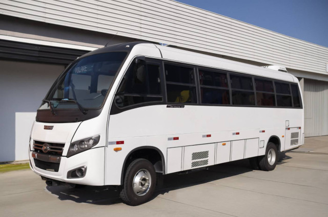 MARCOPOLO, Sertran y BP Bioenergy inician la primera demostración de un microbus híbrido eléctrico/etanol MARCOPOLO, Sertran y BP Bioenergy inician la primera demostración de un microbus híbrido eléctrico/etanol