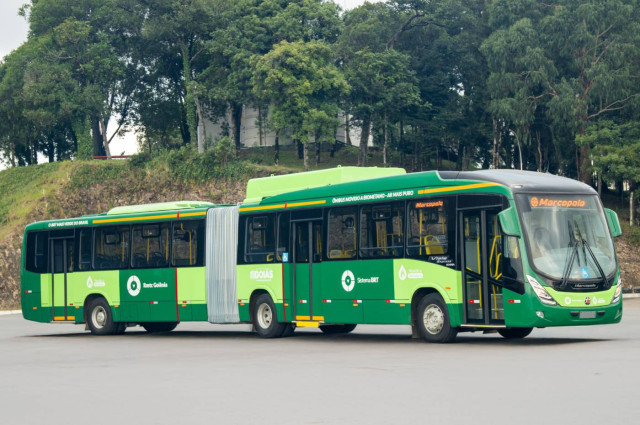 Marcopolo y Scania entregan los primeros autobuses articulados de Brasil propulsados por gas/biometano para el transporte público en Goiânia Marcopolo y Scania entregan los primeros autobuses articulados de Brasil propulsados por gas/biometano para el transporte público en Goiânia