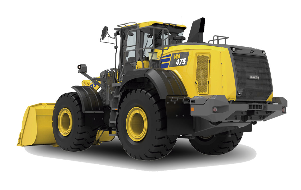 Komatsu Europe presentó la nueva cargadora de ruedas WA475-10  en Bauma 2019