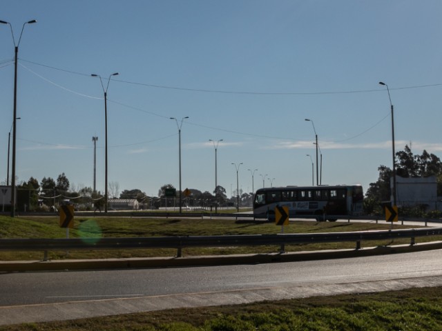 Se inauguró rotonda de acceso a Playa Pascual